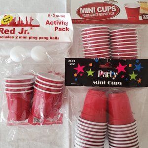 Red Cup Jr ~ Cups and Pong Balls Game Drinking Set